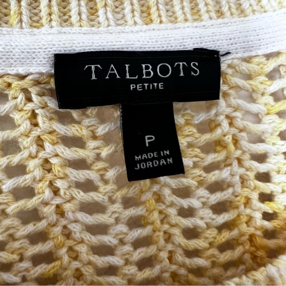 Talbots Bundle of Two Lightweight Sweaters in Blue and Yellow size Small - Picture 9 of 14